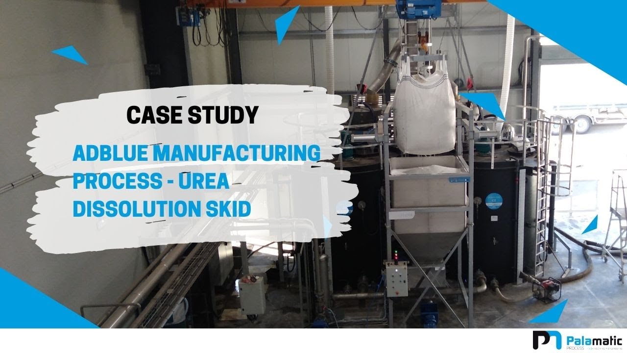 AdBlue manufacturing process - Urea dissolution skid for AdBlue production | Palamatic Process Inc.
