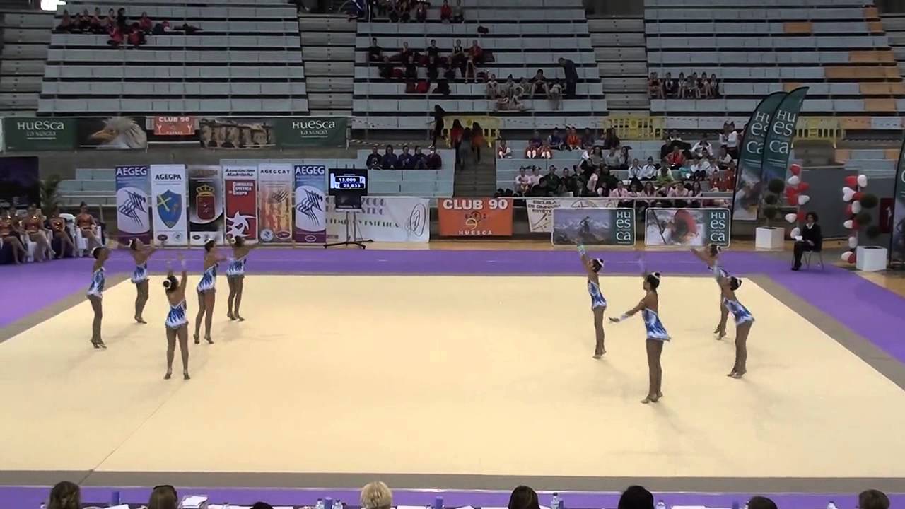 Infantil 12-14  Gimnasia estética Cartagena CAMPEONATO ESPAÑA HUESCA  DOMINGO 12 ABRIL 2015