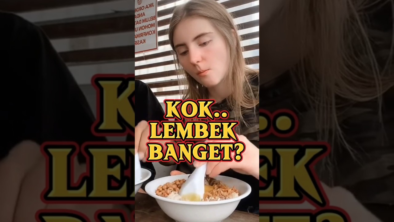 Pertama Kali Bule Cantik Ini Coba Makanan Lembek dari Indonesia, Ternyata Rasanya di Luar Dugaan!&rdquo;