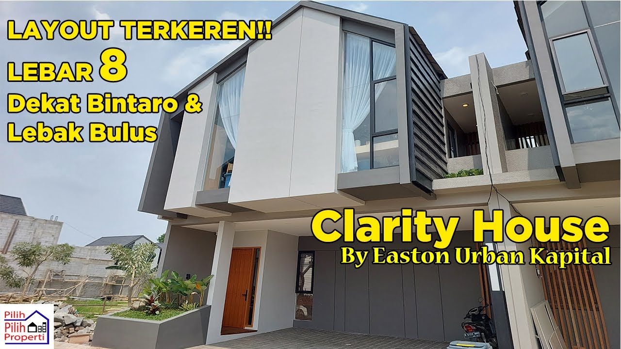 Rumah dengan Layout Terkeren!! Double High Ceiling Clarity House Bintaro Lebak Bulus