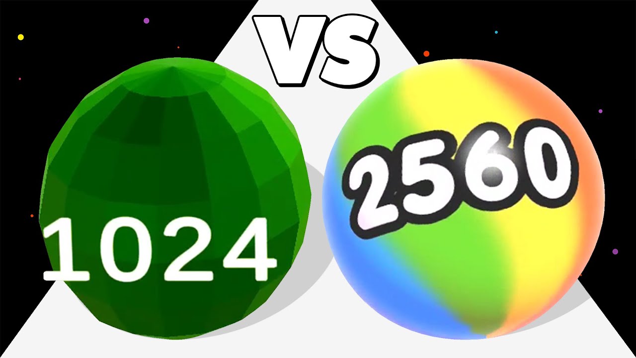 ROLLING BALL 2048 .vs BALL MASTER - Satisfying Mobile Games (Infinity Ball Run 3D Number Gameplay)