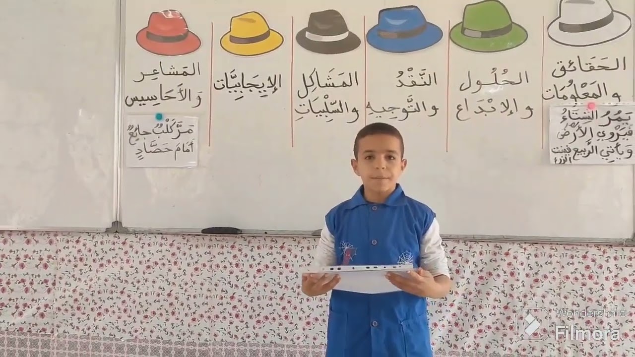 تطبيق إستراتيجية القبعات الست مع نص الكلب والحصّاد وقطعة الخبز للسنة الخامسة .
