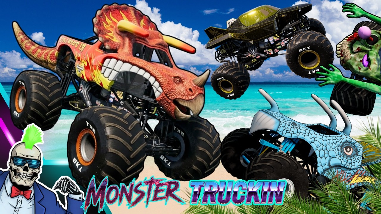 Безумные гонки, фристайл и скоростные прыжки в Monster Jam #116 | BeamNG Drive | Grave Digger