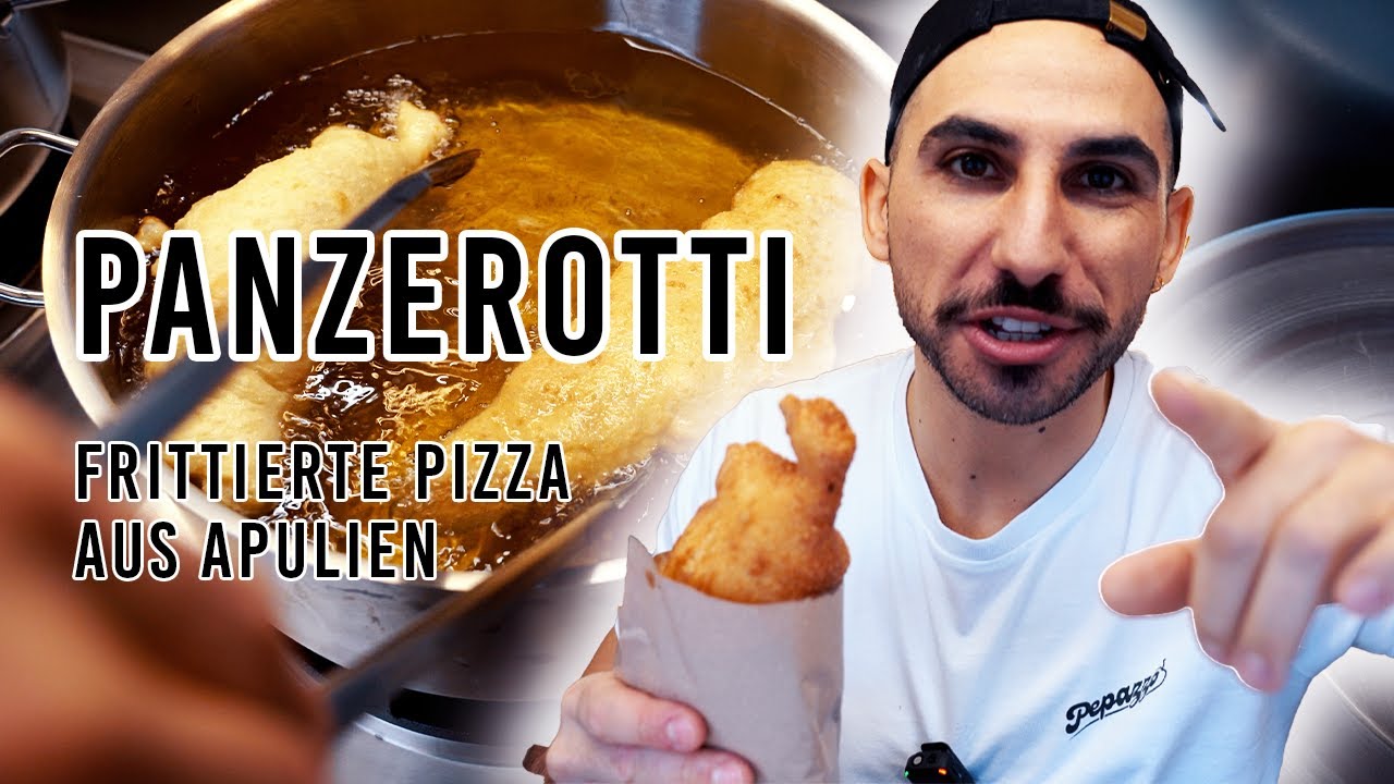 Frittierte Pizza auf dem Weihnachtsmarkt in Merode - Panzerotti aus Apulien 🇮🇹