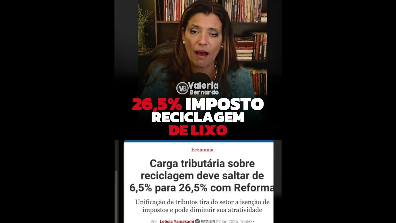 REFORMA TRIBUT&Aacute;RIA elevou para  26,5% IMPOSTO de reciclagem de lixo #economia #tribute