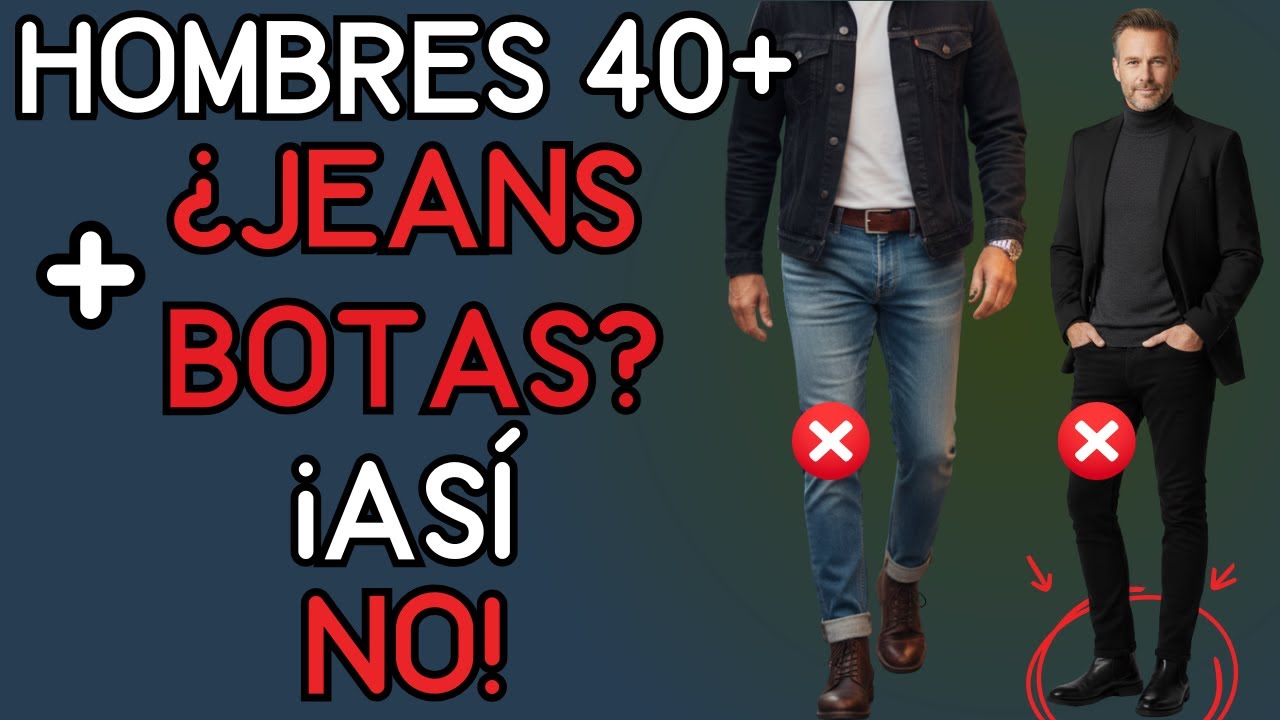 ¿Tus jeans se ven mal con tus botas? Aquí tienes cómo solucionarlo | Moda Hombres 40+