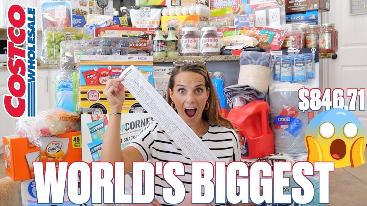 MASSIVE COSTCO BACK TO SCHOOL HAUL AT THE BIGGEST COSTCO IN THE WORLD | WORLD'S BIGGEST COSTCO HAUL