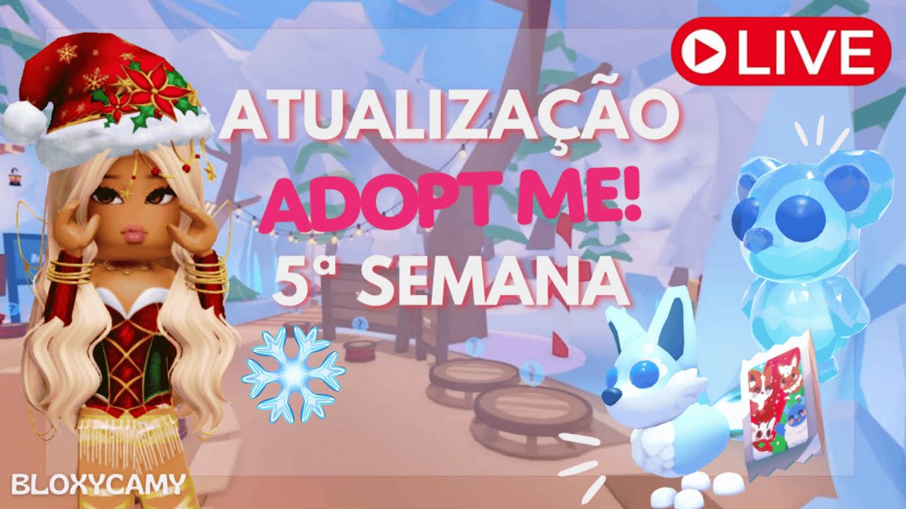 🔥 5 SEMANA DO NATAL ADOPT ME! LIVE 🔴