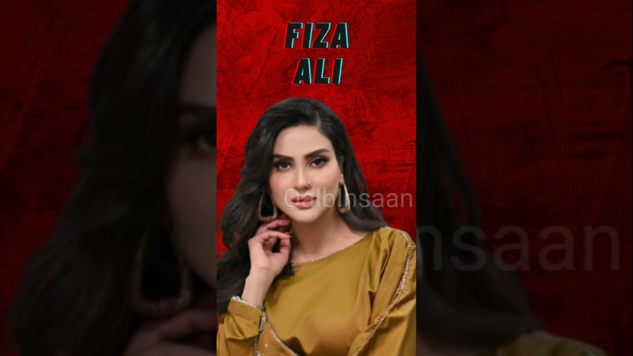 Famous Pakistani Actress Fiza Ali Life Story Revealed