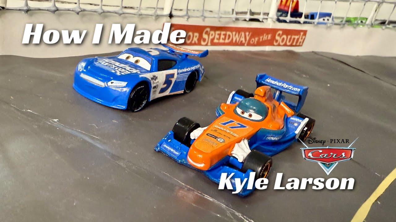 How I Made Kyle Larson as a Disney Cars Diecast Custom(s) - Tutorial & Showcase