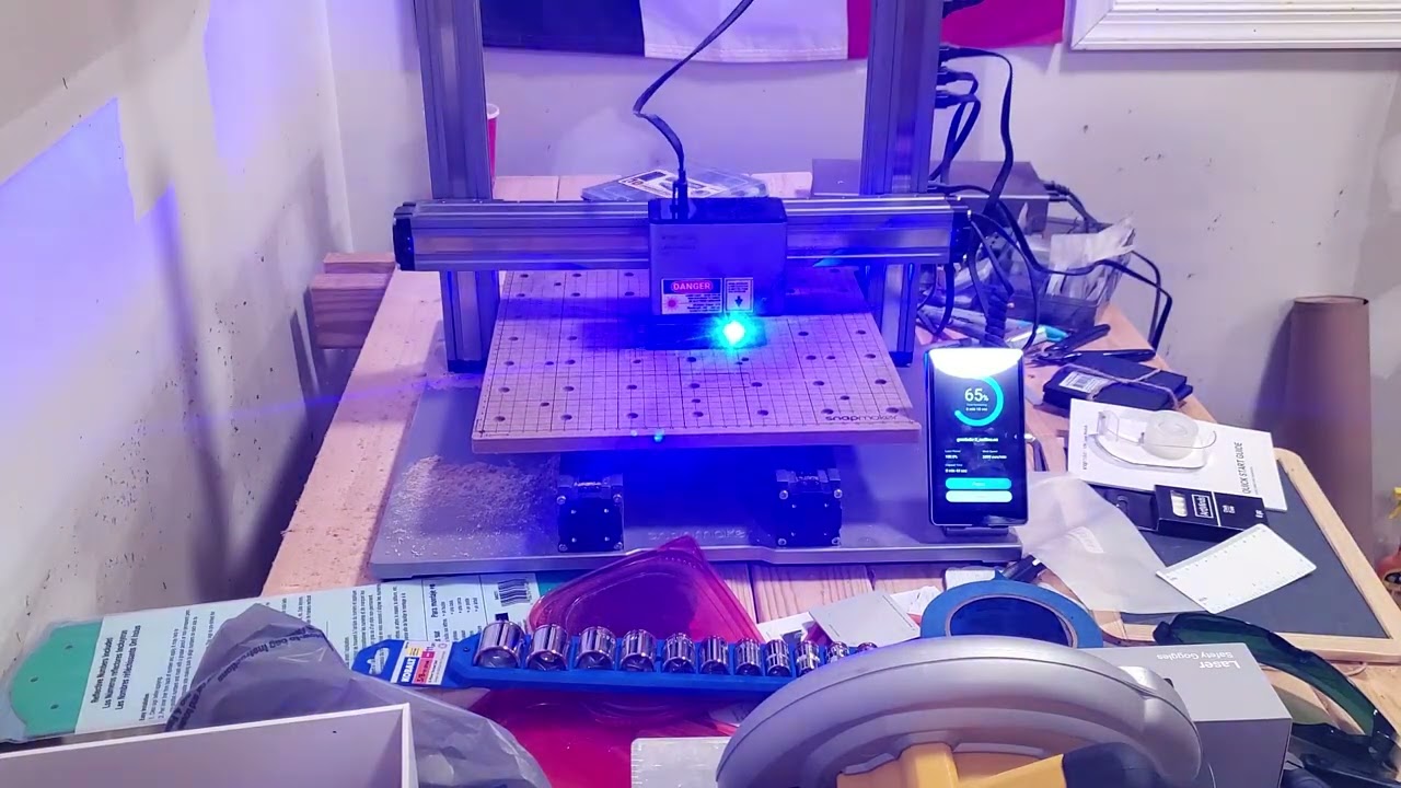 snapmaker 2.0 with 10 watt laser is fast