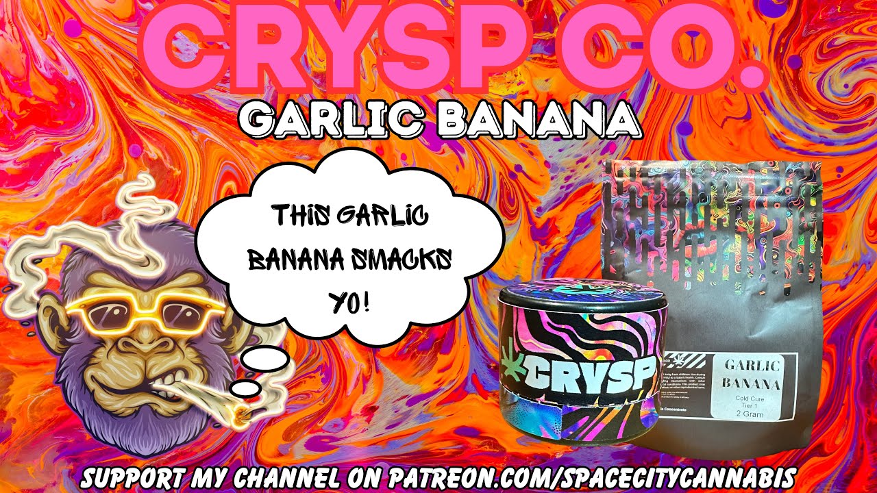 CRYSP CO. ROSIN REVIEW: Garlic Banana (🧄🍌🚨) Great Banana Flavor!