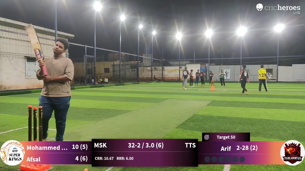 Turf Thalapathy S vs MTP SUPER KINGS live cricket match | Mounttown MTPL - II live - Star Turf Mett