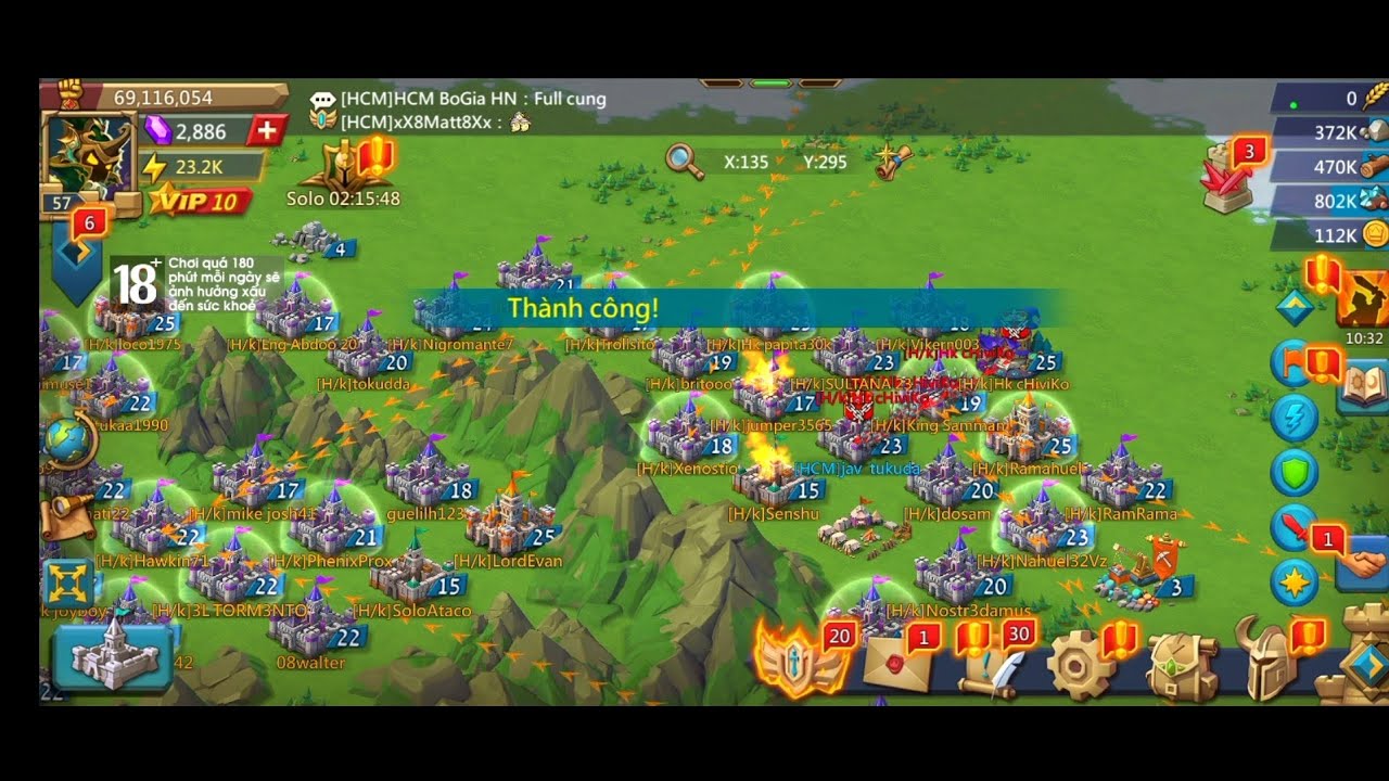 lords mobile trap 69m Def solo t4  #saiganming