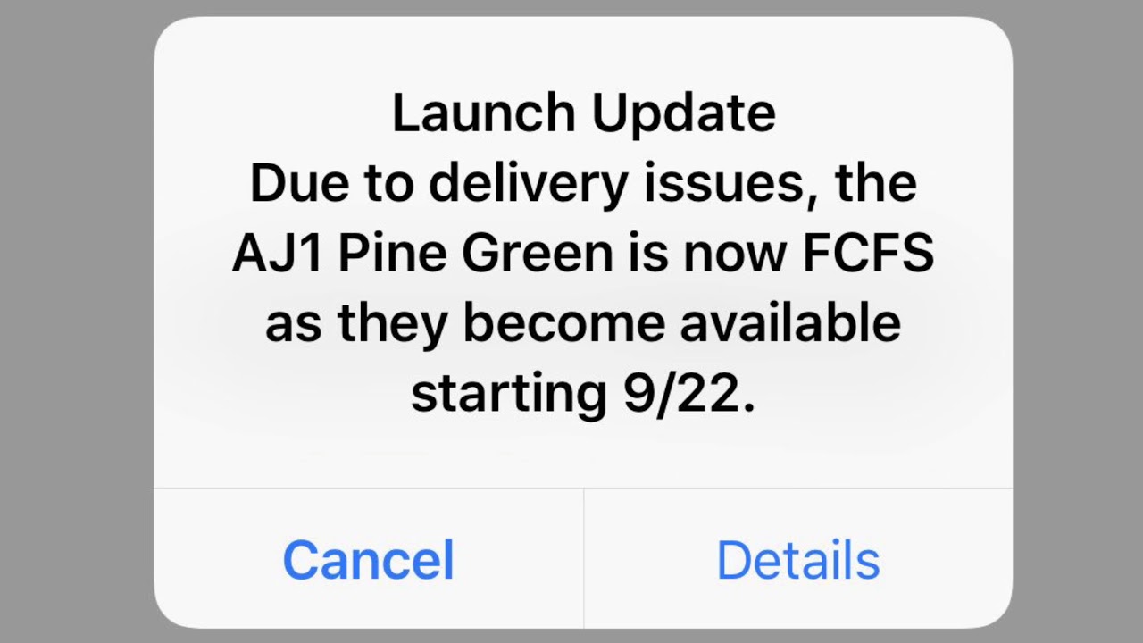 FOOTACTION RESERVATIONS CANCELLED!!! PINE GREEN 1's FCFS!