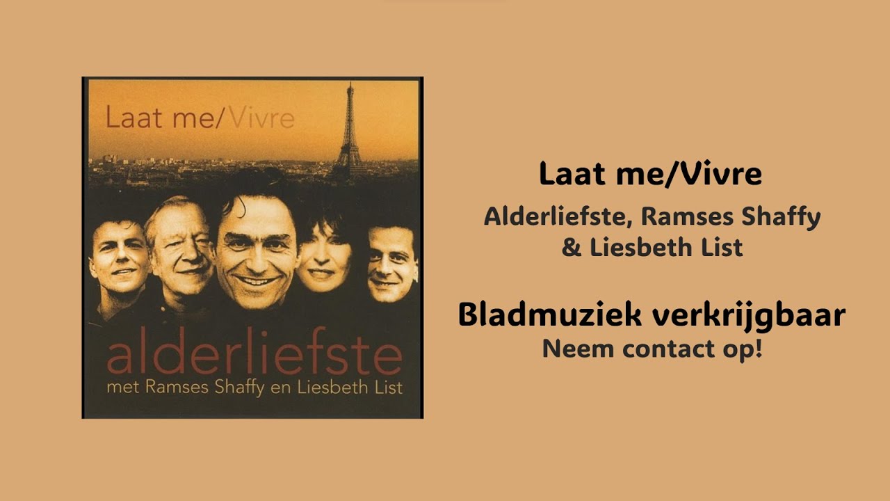 Laat me/Vivre - Bladmuziek voor de piano