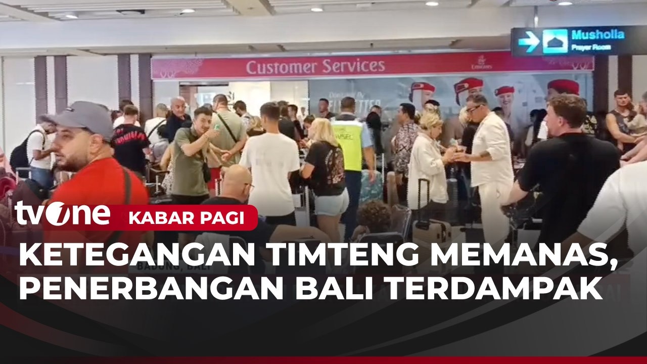 Pembatalan Penerbangan Menuju Timur Tengah dari Bandara Ngurah Rai Terus Bertambah | Kabar Pagi