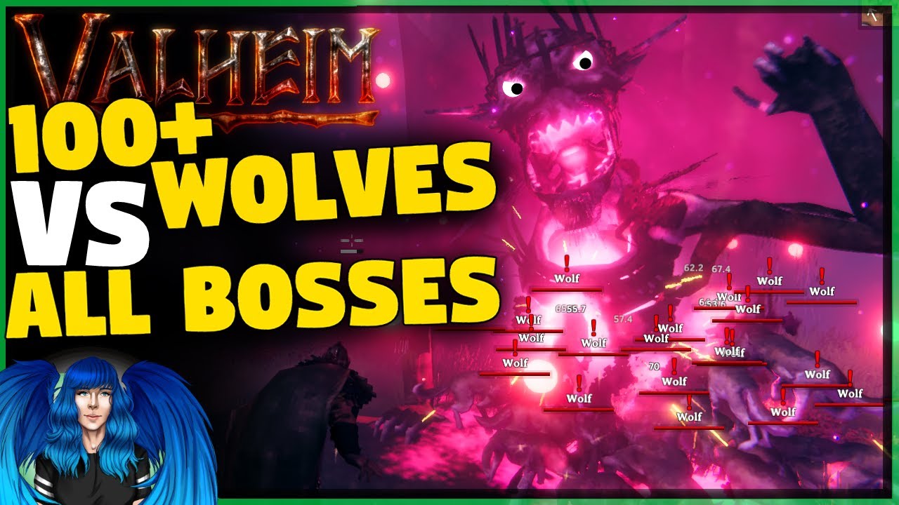 100+ WOLVES VS ALL THE BOSSES IN VALHEIM! | Valheim |