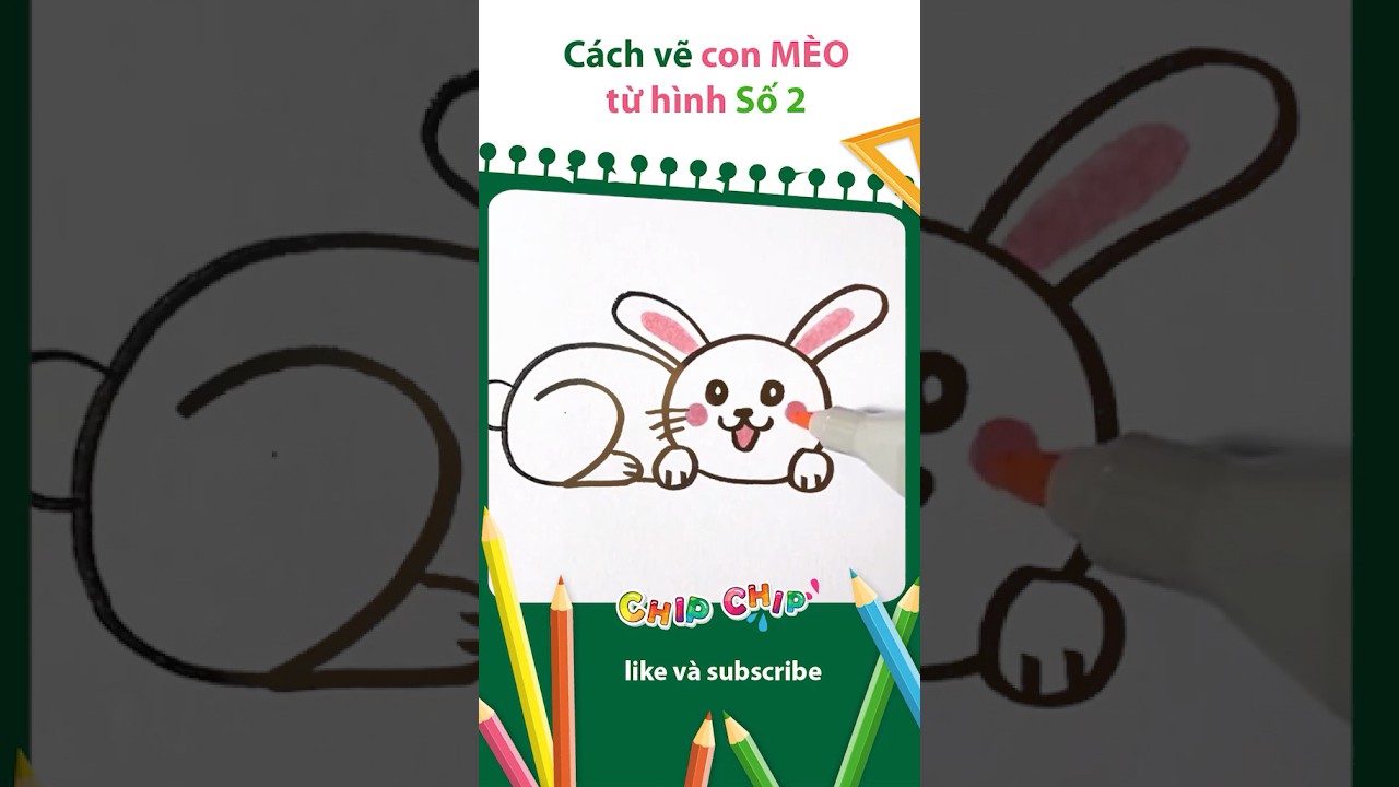 Hướng Dẫn Vẽ Con Thỏ Đơn Giản 🐰 How to Draw a Cute Bunny