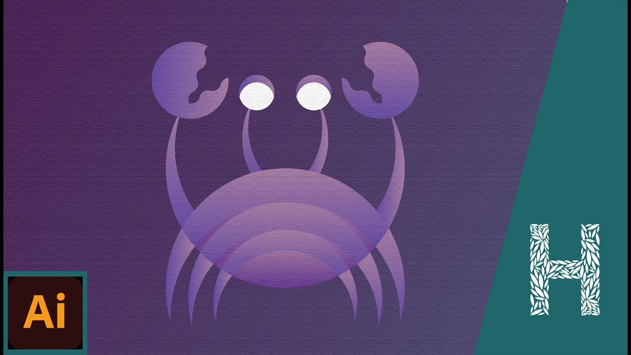 Рисуем краба золотым сечением в Adobe Illustrator