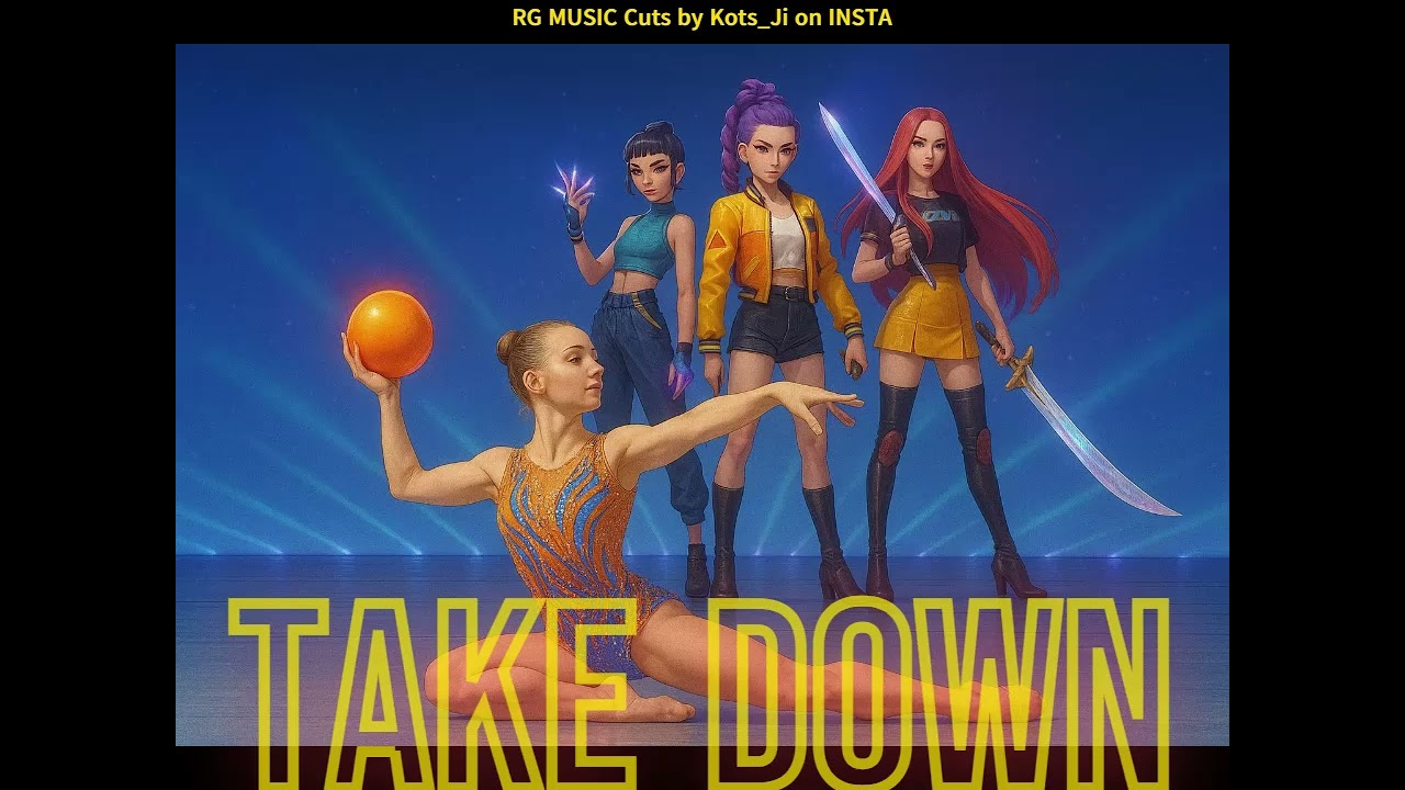 #090 TAKE DOWN  - Rhythmic Gymnastics Music (KPop DEMON HUNTERS Soundtrack)