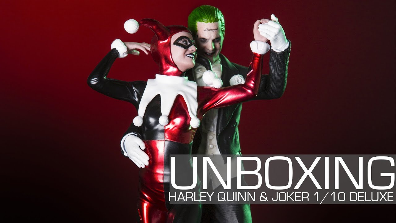 Unboxing - Suicide Squad Harley Quinn & Joker 1/10 Deluxe Art Scale Iron Studios