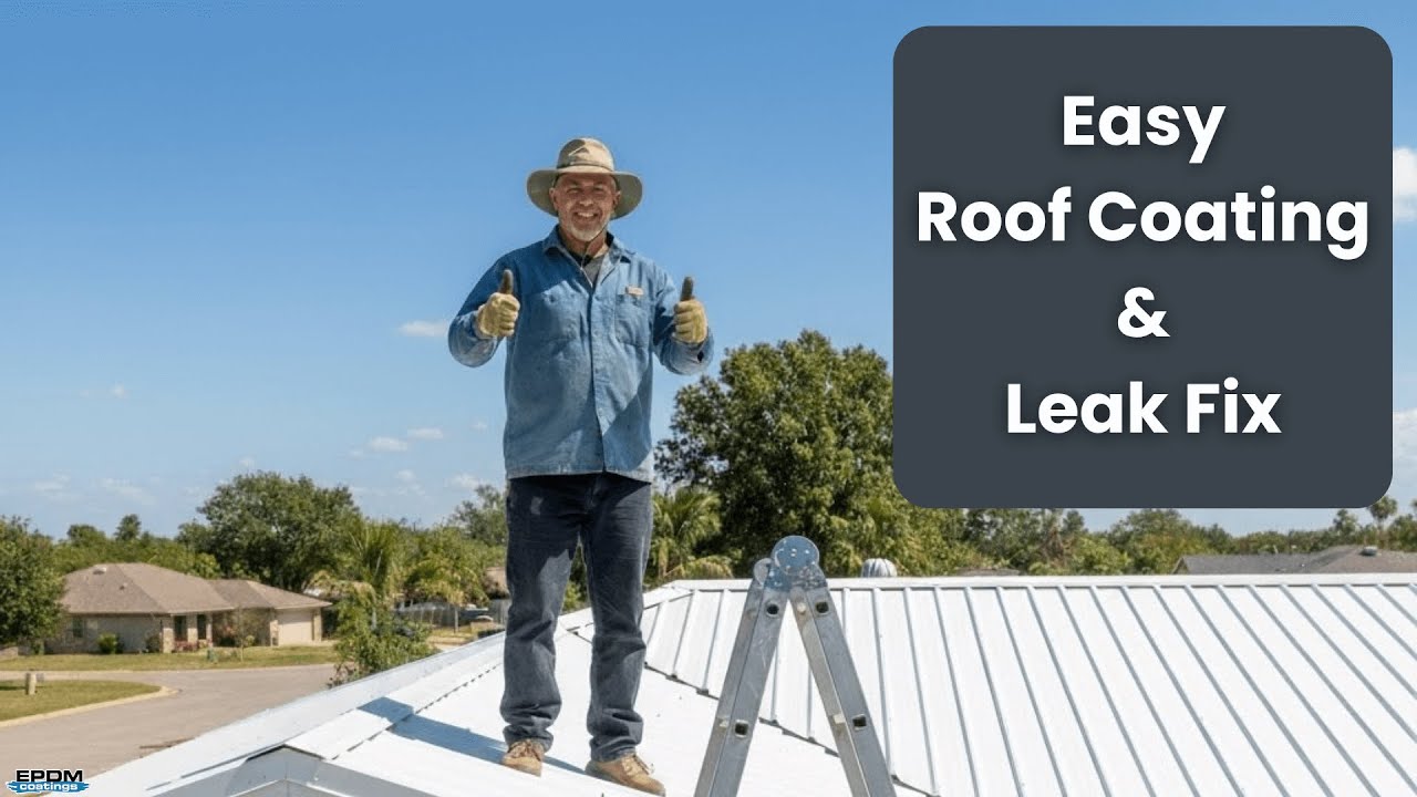 Butyl Liquid Rubber: Easy Metal Roof Coating & Leak Fix | EPDM Coatings DIY Tutorial