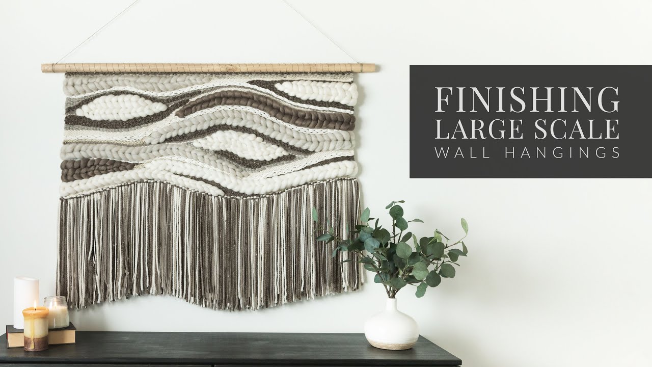How To Finish a Large Weaving [Removing BIG Weavings From The Loom]
