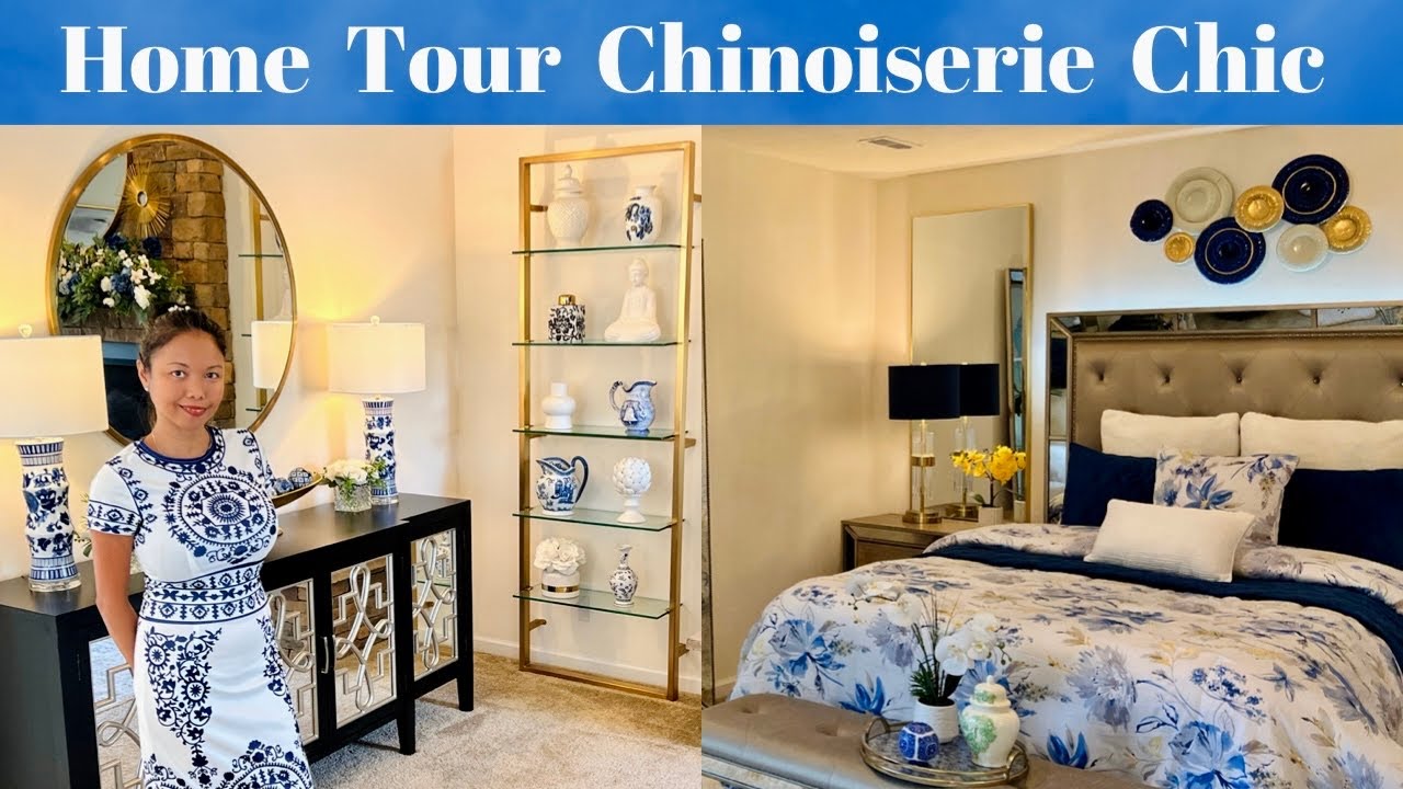 New* HOME TOUR | Glamour Ellen Chinoiserie Tour #chinoiseriechic