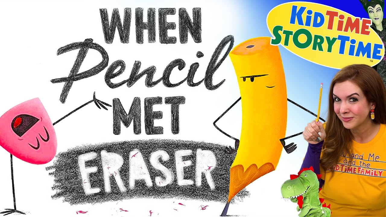When Pencil Met Eraser read aloud | friendship read aloud | opposites read aloud
