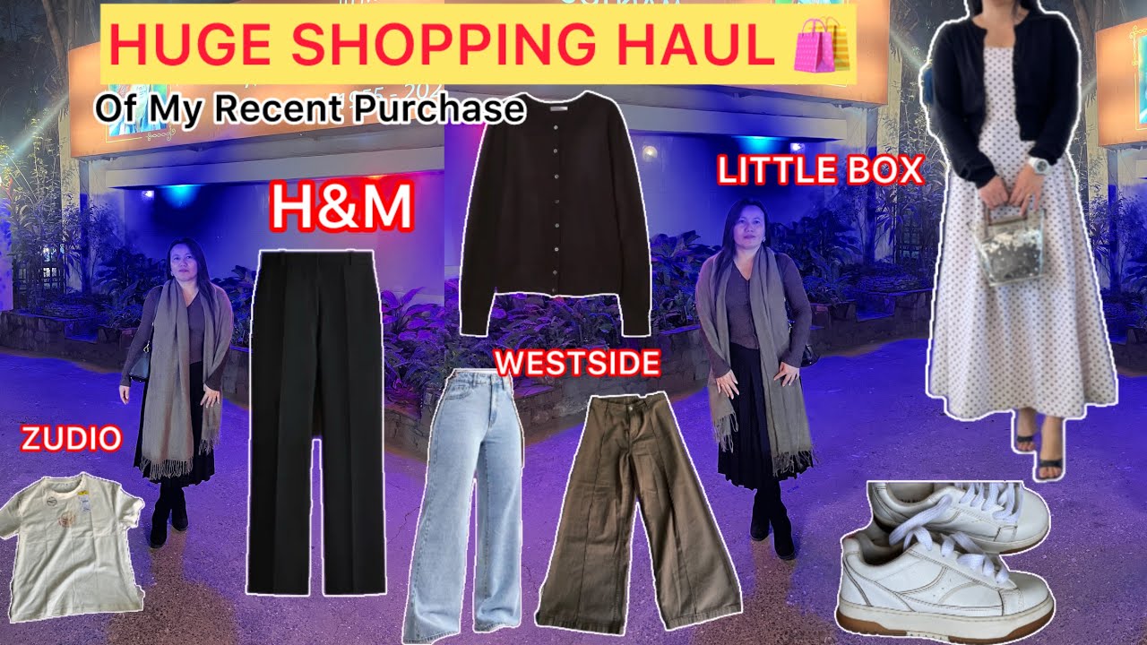 HUGE Shopping Haul Of My Recent Purchase From H&M🛍️Little Box India 👗Westside👖Zudio Dimapur 