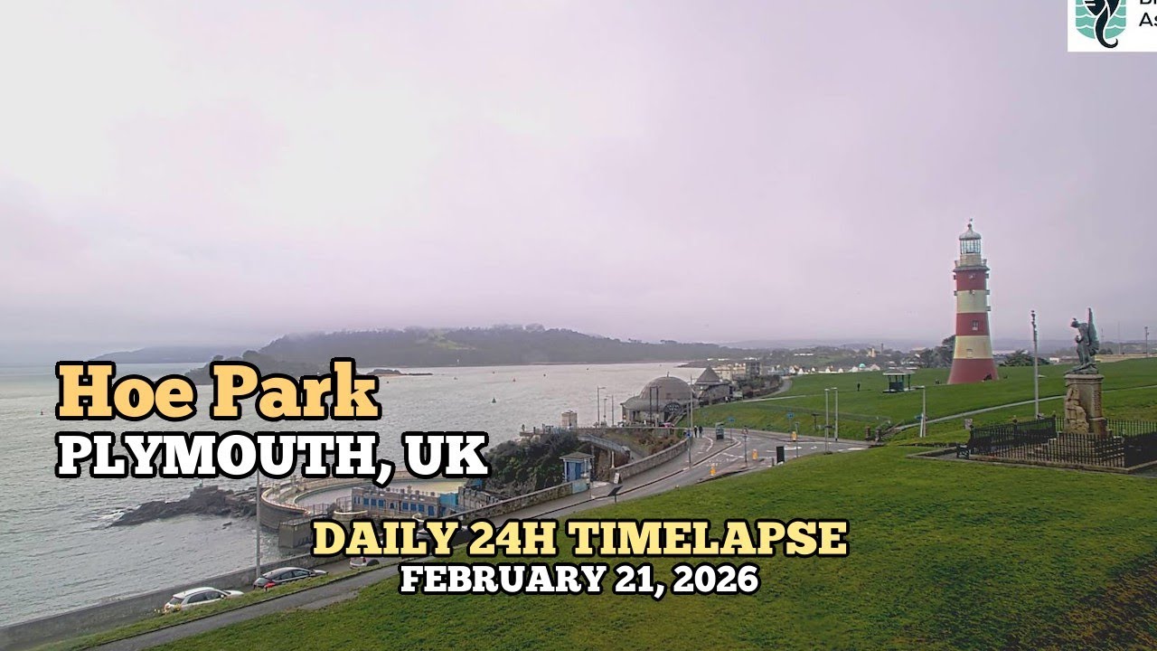 Hoe Park - Daily Timelapse: February 21, 2026 [PLYMOUTH, UK]