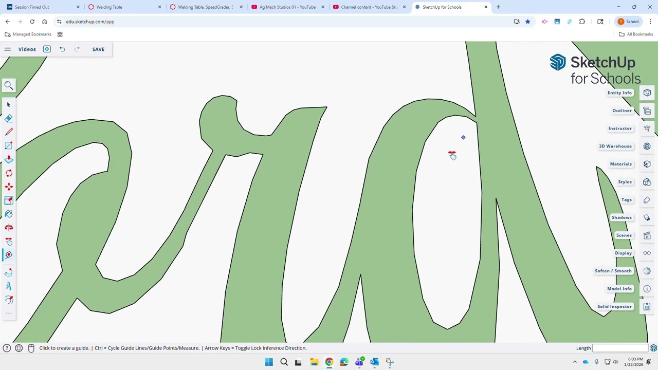 SketchUp - Cursive Word