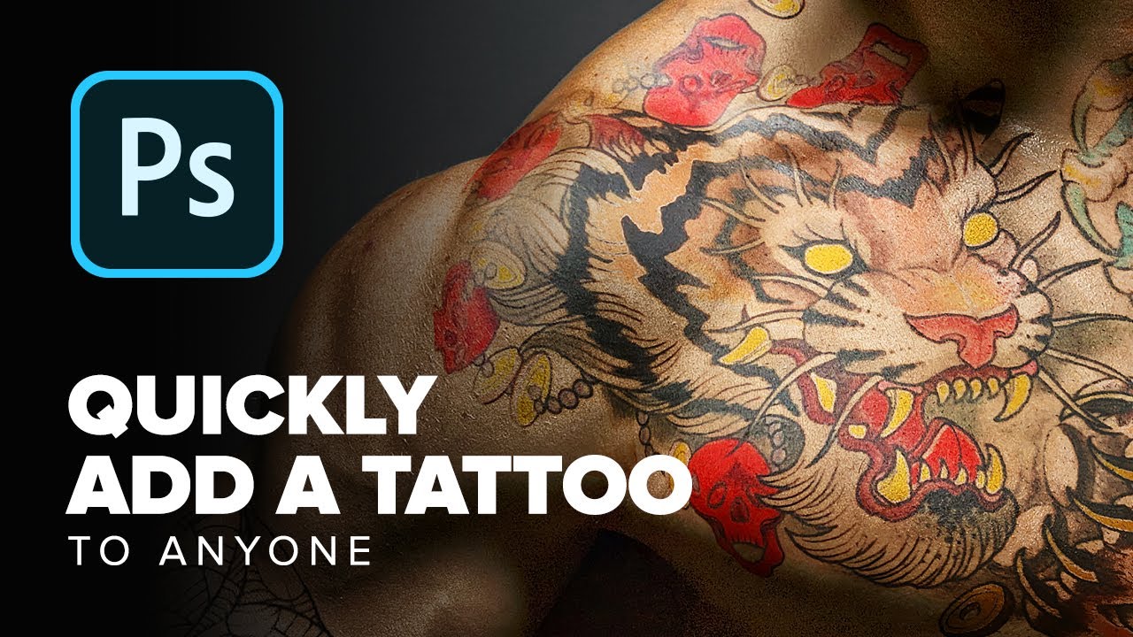 How to QUICKLY Add a Tattoo to Your Model | Photoshop Tutorial