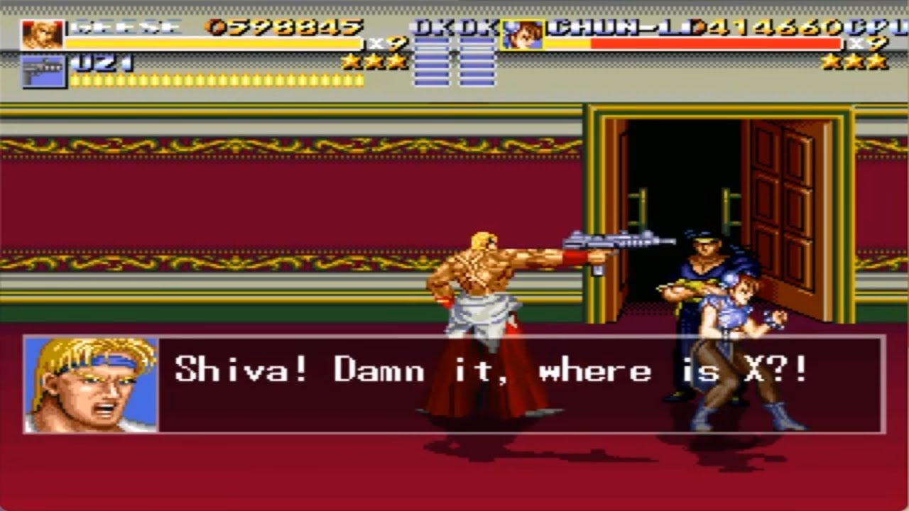 Streets of Rage Remake 5.1 -  Geese & Chun li Playthrough Longplay
