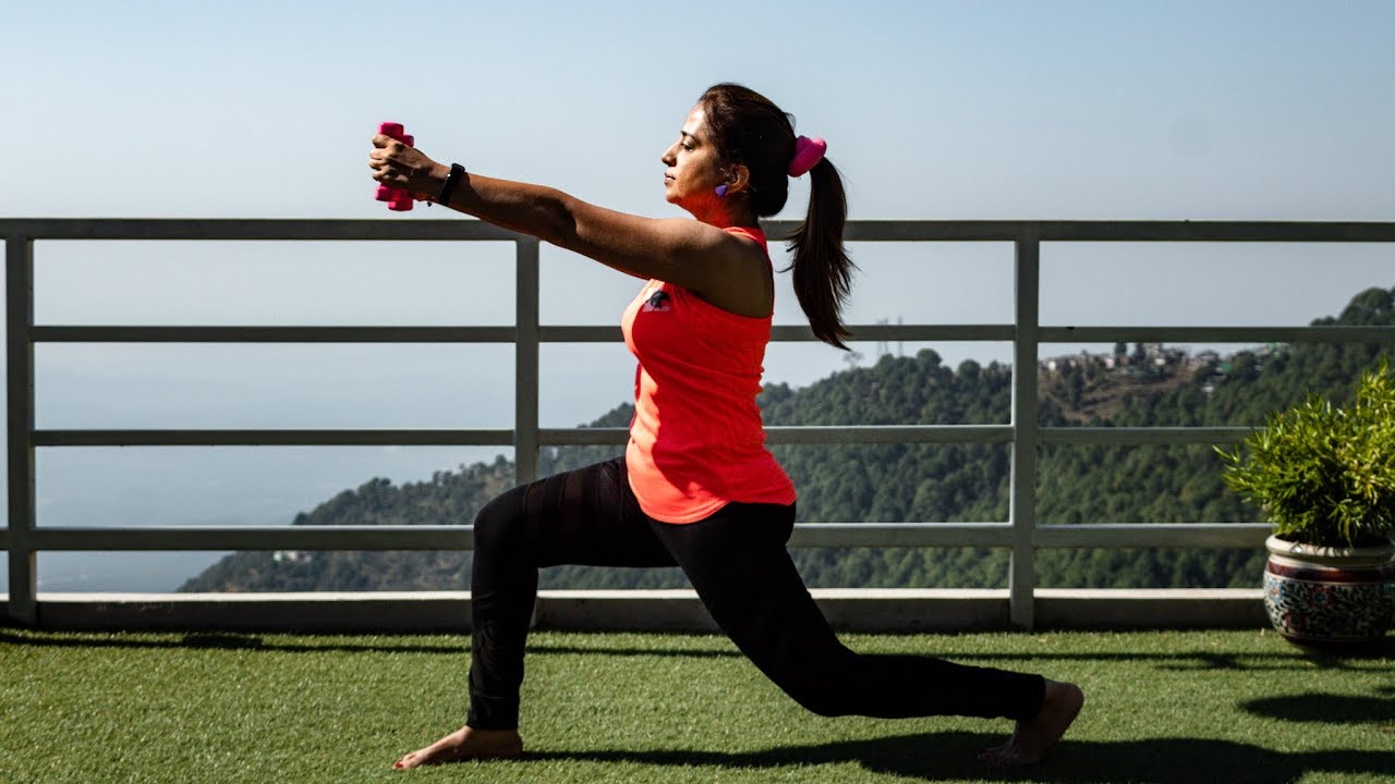 8 Everyday Dumbbells Exercise with Yoga - Workout at Home