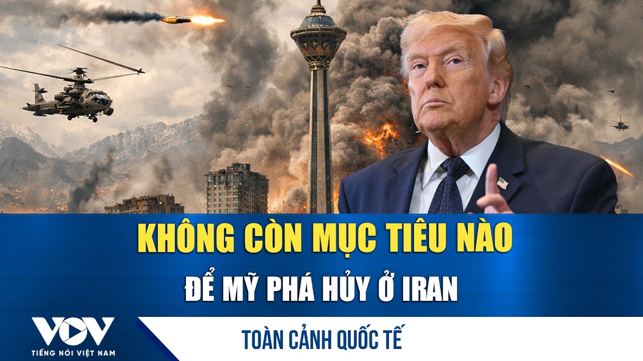 Toàn cảnh quốc tế tối 12/3: Ông Trump tuyên bố không còn mục tiêu nào để Mỹ phá hủy ở Iran | VOV