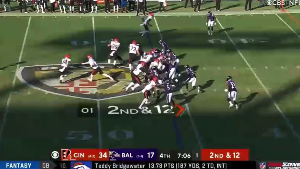 Samaje Perine Runs For A 46yd Touchdown! INSANE GAME FOR BENGALS!