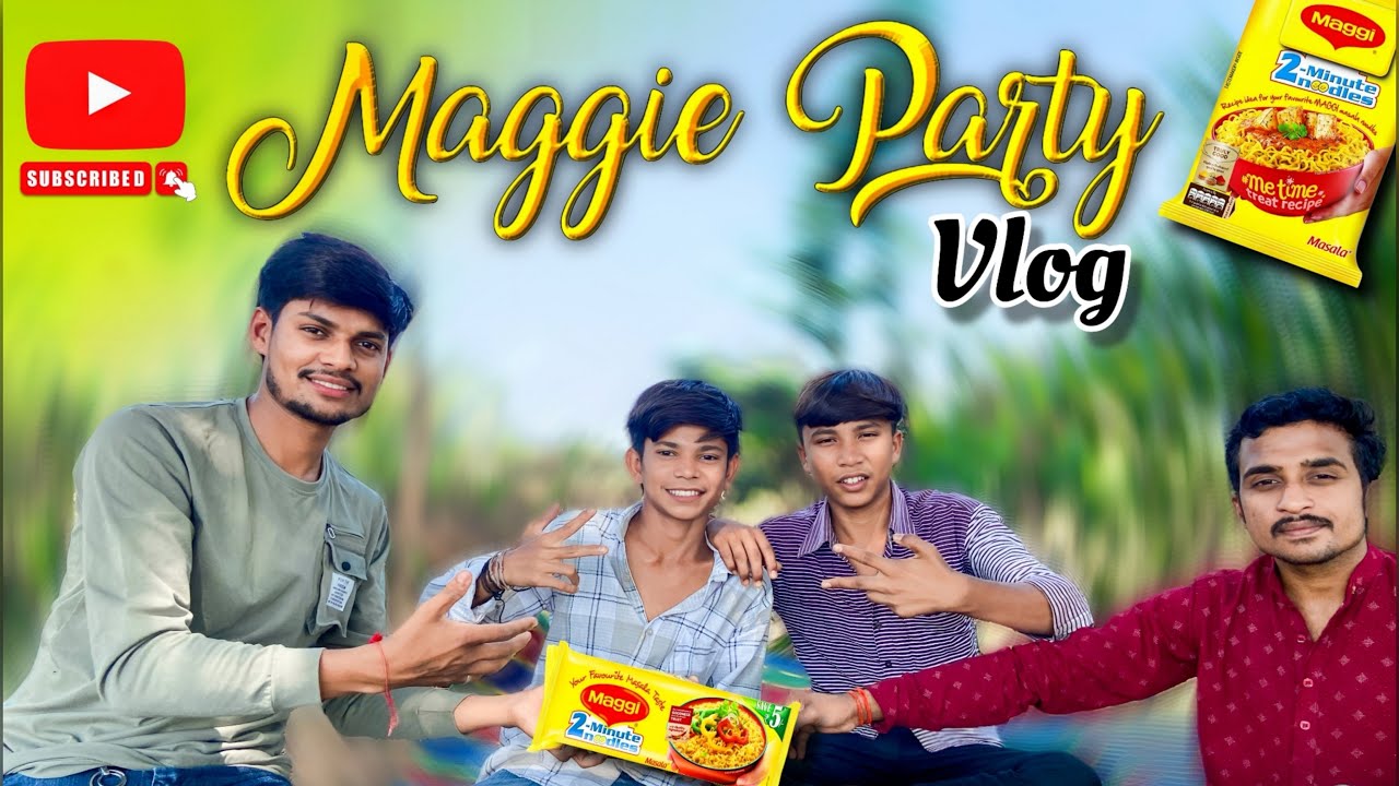 Khet Me Maggi Banai Paheli Bar 😱 ! My first Vlog 😍||maggi Party In Farm 🤤