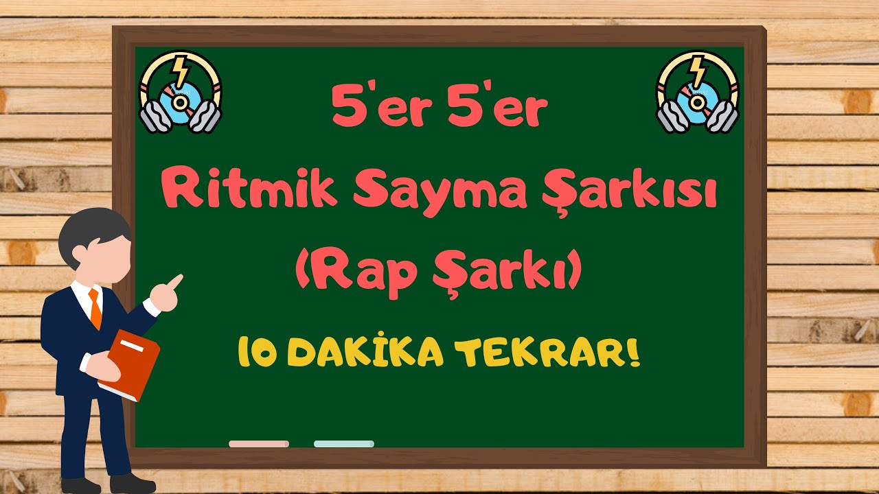 5er 5er Ritmik Sayma Şarkısı Rap | 100'e Kadar Beşer Beşer Ritmik Saymalar - Bol Tekrar