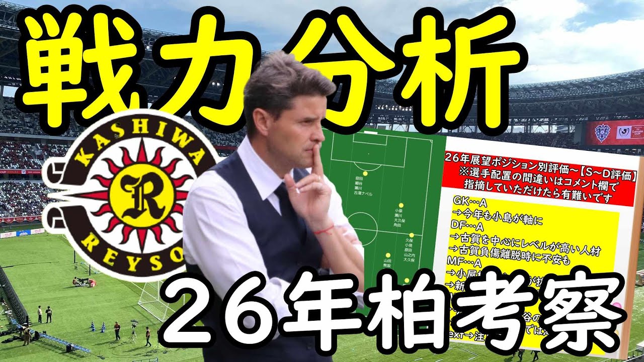【柏レイソル】今年も大注目クラブ！気になる左WBの人材やポジション別評価を考察！【Jリーグ】