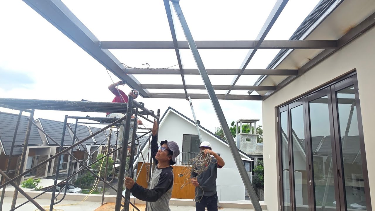 PEMASANGAN KANOPI SLEDING OTOMATIS