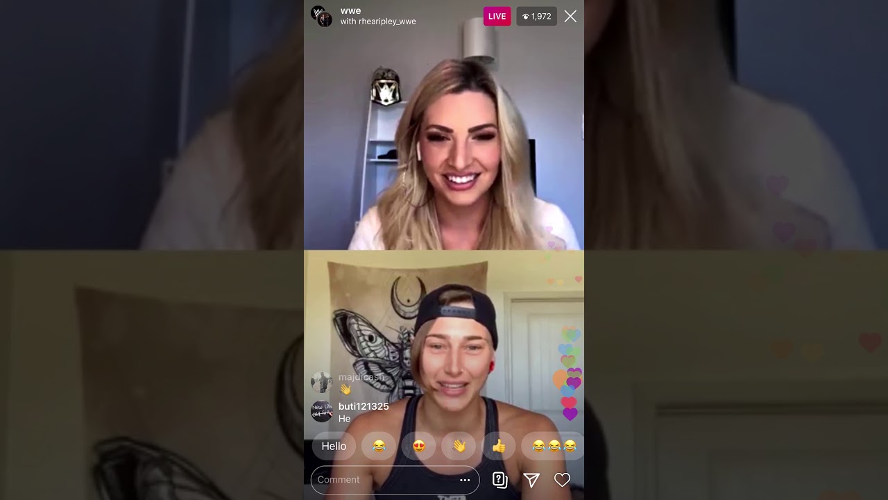 Rhea Ripley Instagram Live 4/2/2020