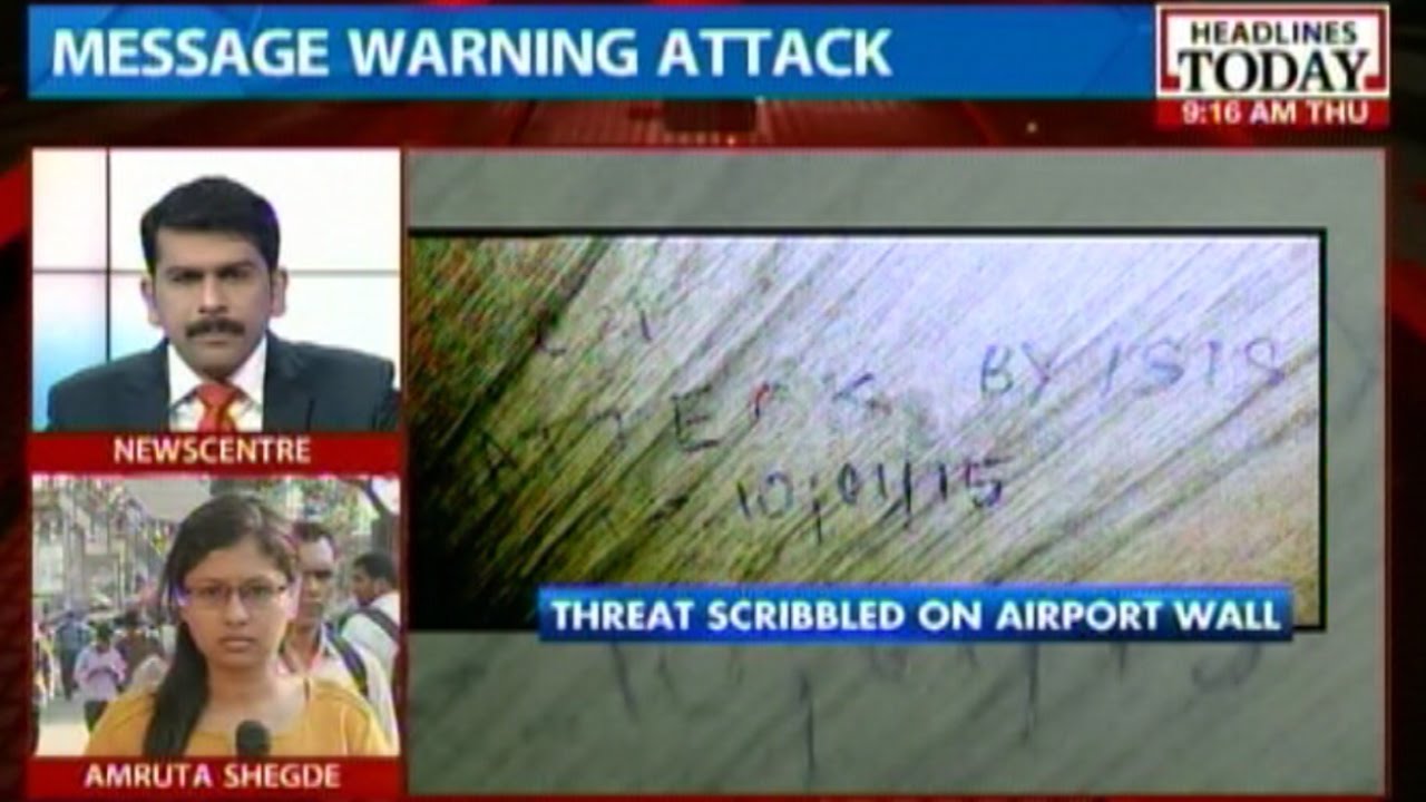Mumbai: Terrorist attack threat scribbled on Airport wall
