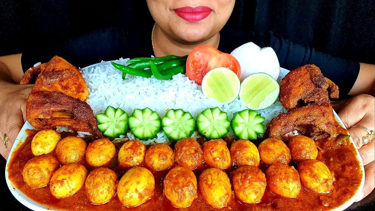 ASMR:SPICY QUIAL EGG BHUNA,SPICY TANDOORI QUAIL WITH RICE,CHILLI,ONION, TOMATO ||ZAKIA-SPICY ASMR