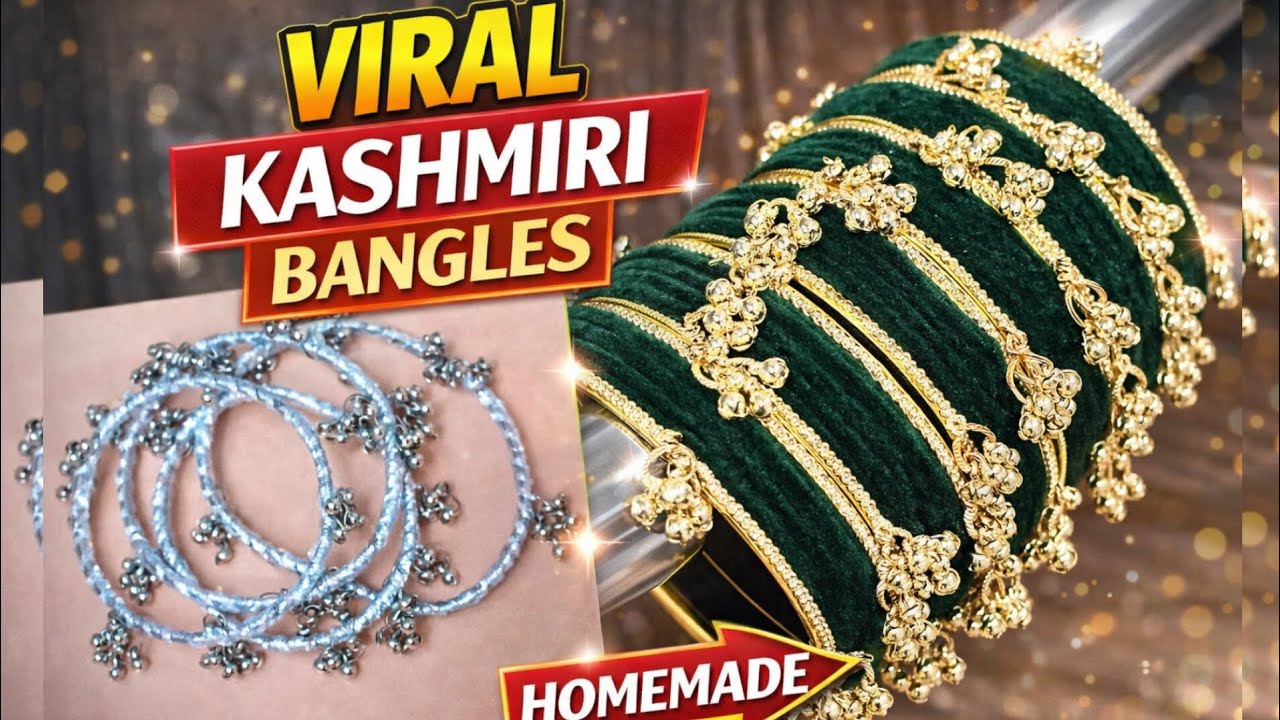 Making Most Trending Kashmiri bangles | Homemade kashmiri bangles 