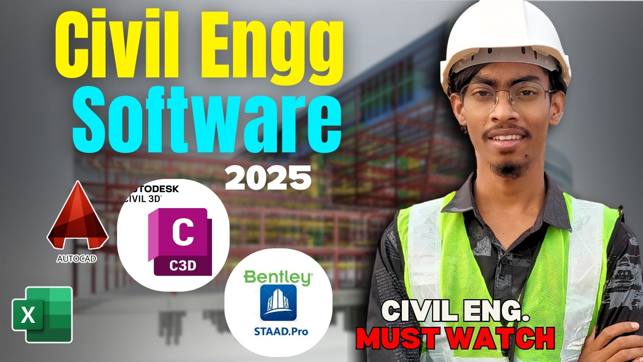 Best Software for Civil Engineers  AutoCAD , Staadpro MUST Learn in 2025 🚀 | Best Civil Eng. Tools