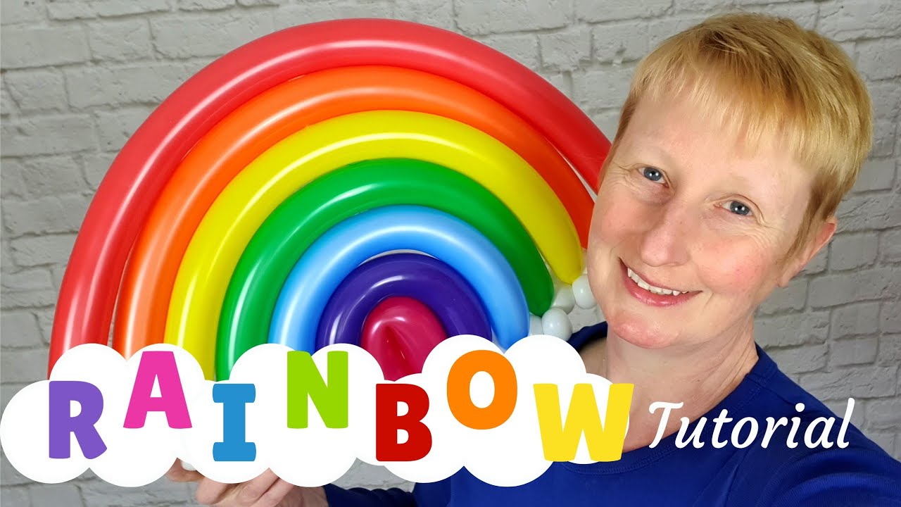 🌈 Урок по изготовлению радужных воздушных шаров — Как сделать радужную арку из воздушных шаров