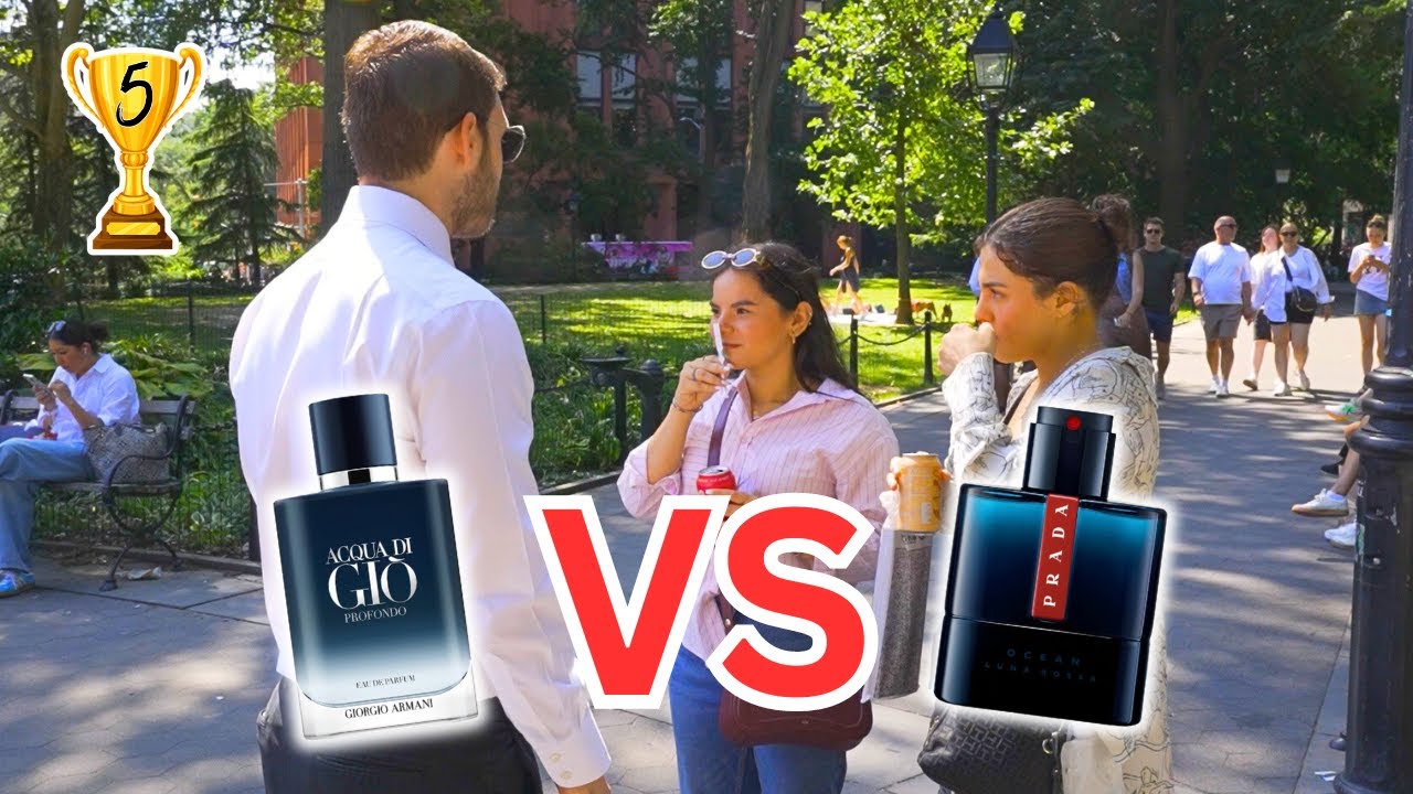 Acqua Di Gio Profondo EDP Vs Prada Luna Rossa Ocean EDT (Реакция женщин в битве ароматов)