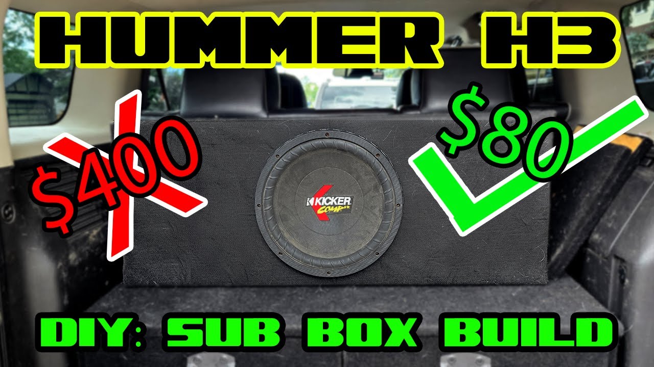 Hummer H3 - Custom subwoofer box created for MORE BASS